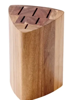 Acessórios De Cozinha-CASA Acacia Bloco Para Faca Para 6 Facas Natural