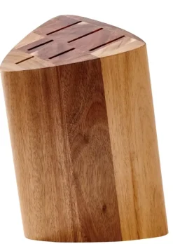 Acessórios De Cozinha-CASA Acacia Bloco Para Faca Para 6 Facas Natural
