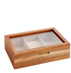 Guarda Joias-CASA Acacia Caixa-Joias Castanho