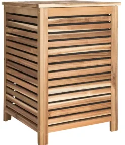 Cestos Para Roupa-CASA Acacia Cesto Roupa Suja Luxe Preto, Natural