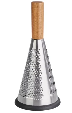 Instrumentos De Cozinha-CASA Acacia Lux Ralador Torre Prateado, Natural