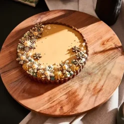 Pratos Para Servir-CASA Acacia Prato Girat Rio Natural