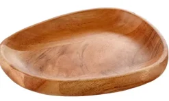 Pratos Para Servir-CASA Acacia Style Prato Natural