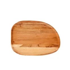 Pratos Para Servir-CASA Acacia Style Prato Natural