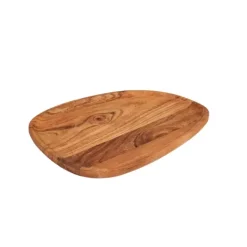 Pratos Para Servir-CASA Acacia Style Prato Natural