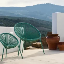 Kids-CASA Acapulco Cadeira Para Crian As Aqua Turquesa