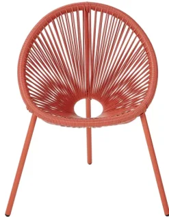 Kids-CASA Acapulco Cadeira Para Crian As Terracota Vermelho