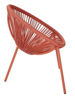 Kids-CASA Acapulco Cadeira Para Crian As Terracota Vermelho