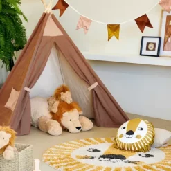 Móveis Para Criancas-CASA Adventure Tenda De Brincar Castanho