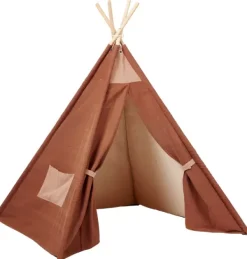 Móveis Para Criancas-CASA Adventure Tenda De Brincar Castanho