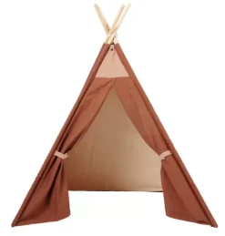 Móveis Para Criancas-CASA Adventure Tenda De Brincar Castanho