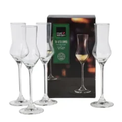 Copos Cocktail-CASA After Dinner Copo Para Grappa Conjunto De 4 Transparente