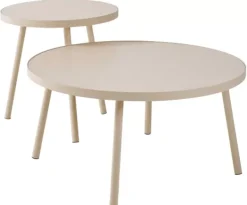 Mesas De Apoio-CASA Alexis Mesa Auxiliar Bege