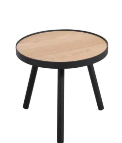 Mesas De Apoio-CASA Alexis Mesa Auxiliar Preto, Natural