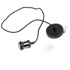 Candeeiros Pendentes-CASA Alu Candeeiro De Teto Preto, Metal