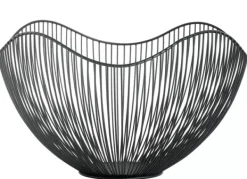 Acessórios De Cozinha-CASA Aster Cesto Para Fruta Preto