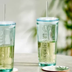 Copos Com Palha-CASA Authentic Copo Com Palha Transparente