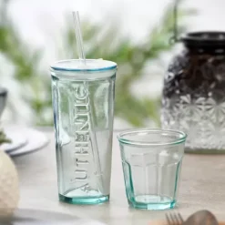 Copos Com Palha-CASA Authentic Copo Com Palha Transparente