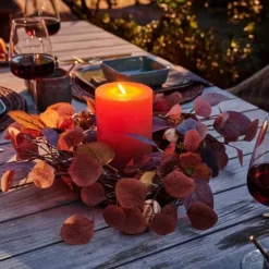 Decora O Para Pendurar-CASA Autumn Coroa De Folhas Castanho