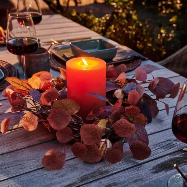 Decora O Para Pendurar-CASA Autumn Coroa De Folhas Castanho