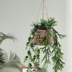 Vasos Para Pendurar-CASA Baku Vaso De Pendurar Preto, Natural