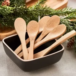 Conjuntos-CASA Bamboo Colheres Conjunto De 6 Natural