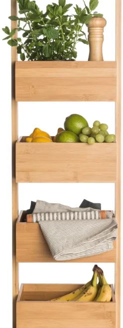 Estantes De Parede-CASA Bamboo Estante Arrumação Xl Natural