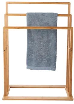 Móveis De Casa De Banho-CASA Bamboo Estante Para Toalhas Natural