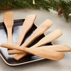 Facas Para Cortar-CASA Bamboo Facas Tapas Conjunto De 6 Natural