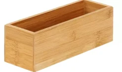 Acessórios De Cozinha-CASA Bamboo Organizador De Gaveta Natural