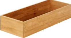 Acessórios De Cozinha-CASA Bamboo Organizador De Gaveta Natural