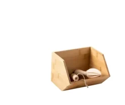 Caixas De Alimentos-CASA Bamboo Organizador Empilh Vel Natural