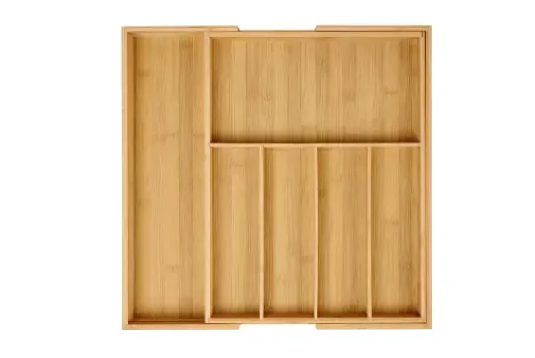 Cestos-Gaveta-CASA Bamboo Organizador Gaveta Extens Vel Natural