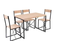 Mesas De Jantar-CASA Basic Conjunto Jantar Natural