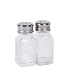 Boiões-CASA Basic Pimenteiro E Saleiro Prateado, Transparente