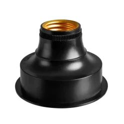 Grinaldas Com Luzes-CASA Bati Casquilho Pilha E27 Preto