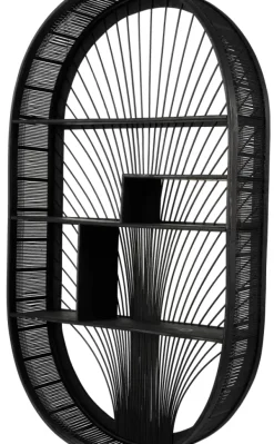 Estantes De Parede-CASA Bavi Estante De Parede Preto