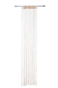 Cortinas-CASA Beige Cortina De Franjas Bege