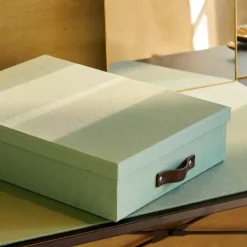 Caixas De Arrumação-CASA Bigso Caixa De Cart O Menta