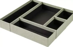 Cestos-Gaveta-CASA Bigso Organizador Gaveta 5 Compartimento Menta