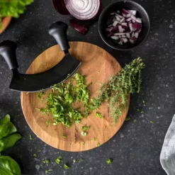 Facas Para Picar-CASA Black Herbo Conjunto De Picar Para Ervas Preto, Natural