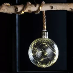 Lâmpadas Led-CASA Bloxem Bola Deco Com 20 Leds Transparente