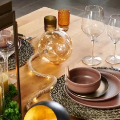 Lâmpadas Led-CASA Bloxem Bola Decorativa Com 21 Leds Dourado