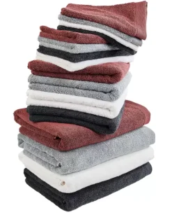 Lencois De Banho-CASA B-Lux Len Ol De Banho Cinzento Preto