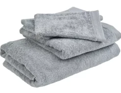 Luvas De Banho-CASA B-Lux Luvas De Banho Conjunto De 2 Prateado Cinzento