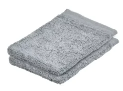 Luvas De Banho-CASA B-Lux Luvas De Banho Conjunto De 2 Prateado Cinzento