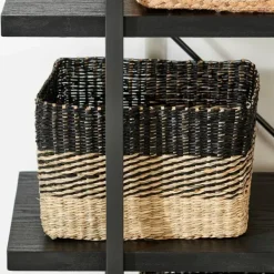 Cestos-Gaveta-CASA Bobo Cesto Gaveta Preto, Natural