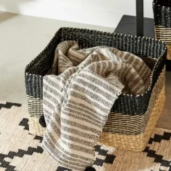 Cestos-Gaveta-CASA Bobo Cesto Gaveta Preto, Natural