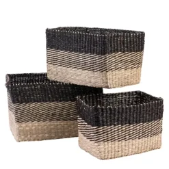 Cestos-Gaveta-CASA Bobo Cesto Gaveta Preto, Natural