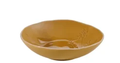 Tigelas-CASA Botanic Ocher Tigela Caramelo Amarelo